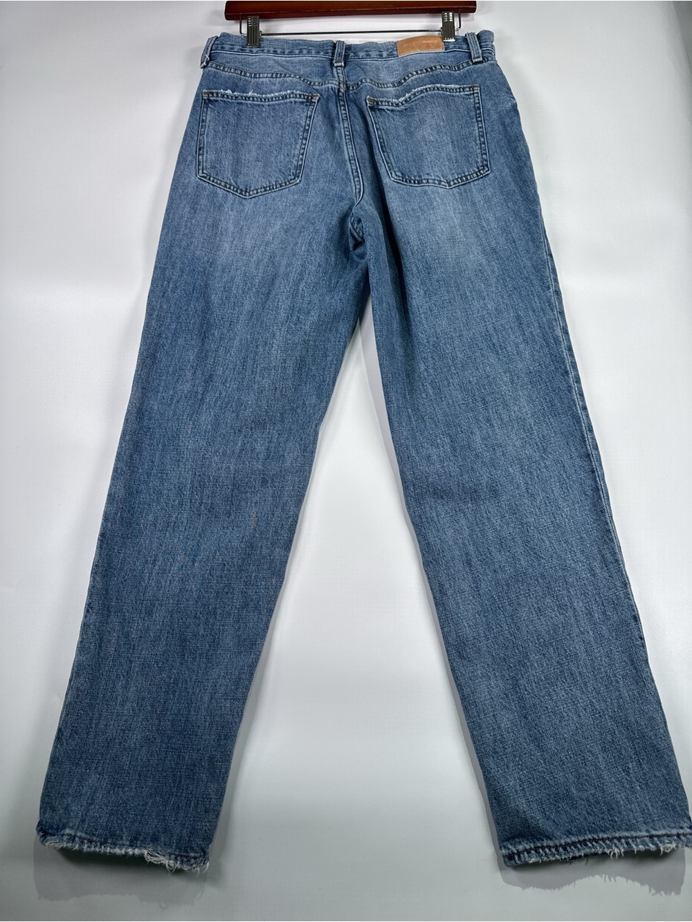 Pistola Presley High Rise Straight Distressed Denim Antidote Blue Size 30 - Picture 5 of 12